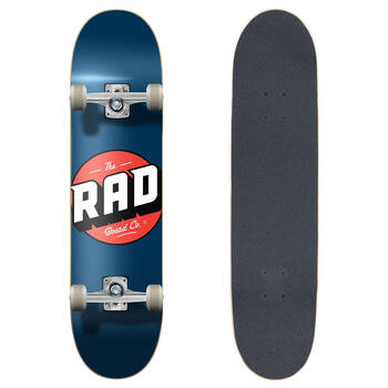 Rad Board Co Complete Skateboard Progressive Logo Classic Navy 7.75in