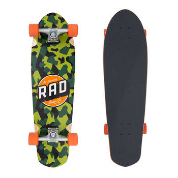 Rad Board Co Complete Skateboard Cali Cruiser Classic Camo 9.125in