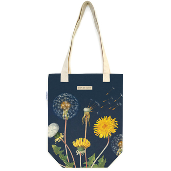 Cavallini Cotton Carry All Tote Bag 33x40cm - Dandelion