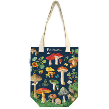 Cavallini Cotton Carry All Tote Bag 33x40cm - Foraging