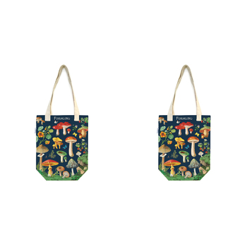 2PK Cavallini Cotton Carry All Tote Bag 33x40cm - Foraging