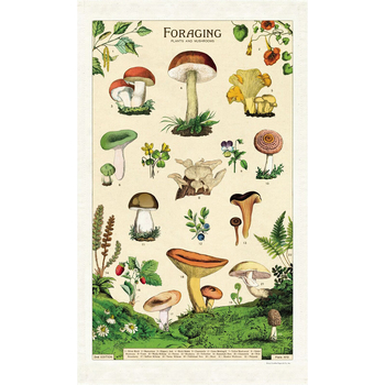 Cavallini Cotton Kitchen Tea Towel 48x80cm - Foraging