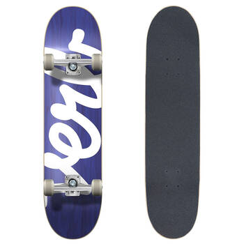 Verb Complete Skateboard Progressive Xl Script Navy/White 8in