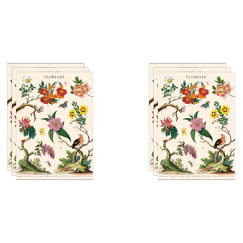 6PK Cavallini Paper Poster Prints/Gift Wrap 50x70cm - Floreale