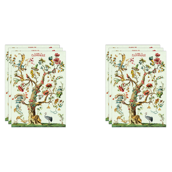 6PK Cavallini Paper Poster Prints/Gift Wrap 50x70cm - Fleurs Chino