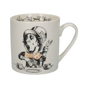 Mikasa x V & A Alice In Wonderland Coffee Drinking Mug Mad Hatter 350mL