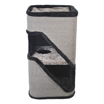 Crazy Cat 2 Tier Square Cozy Scratcher