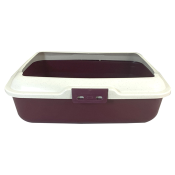 Showmaster Rectangular Pet/Cat Litter Tray w/ Rim Assorted