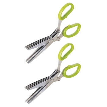2PK Esschert Design Herb Scissors Stainless Steel 27.5cm Green