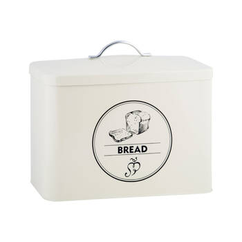 Esschert Design Bread Storage Tin Kitchen Organisation Container White