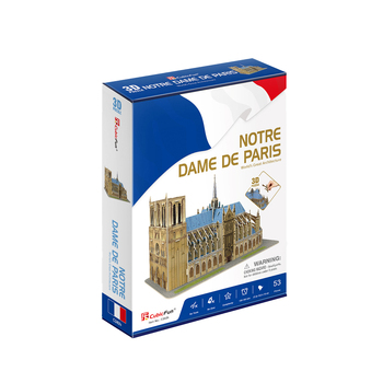 53pc CubicFun Notre Dame de Paris 3D Puzzle Toy 3y+