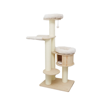 Catio 166cm Vintage Solid Wood Cat Climbing Tree Post Scratcher