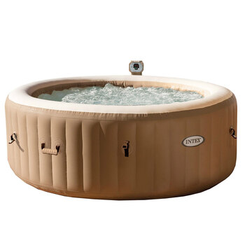 Intex 196cm Inflatable PureSpa Bubble 4 Person Beige