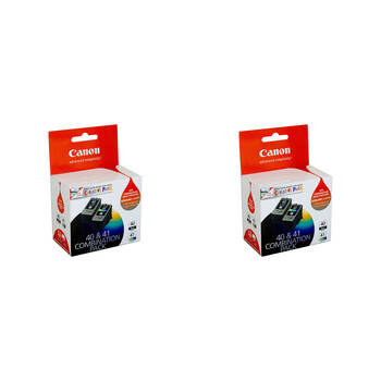2PK Canon Pixma PG40 + CL41 Ink Cartridge Combination Pack