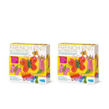 2PK 4M Little Craft Spool French Knit Butterflies Kit 5y+