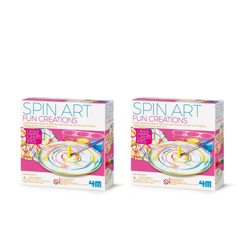 2PK 4M Little Craft Spin Art Fun Creations Kids Activity 5y+