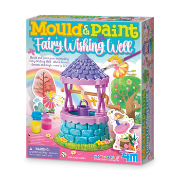 4M KidzMaker Mould & Paint Fairy Wishing Well Plaster Art/Craft Kit 5y+