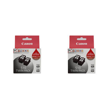 2PK Canon Pixma PG510 Ink Twin Pack 220 Page Yield - Black