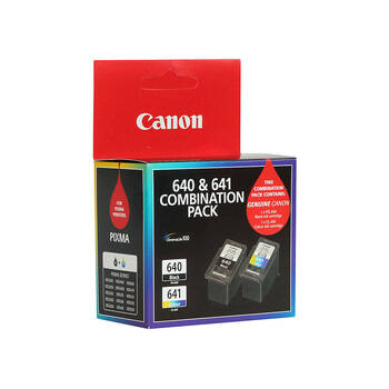 Canon Pixma PG640 + CL641 Ink Cartridge Twin Pack 180 Page Yield