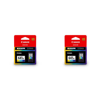 2PK Canon Pixma CL641XL Colour Ink Cartridge 400 Page Yield CMY