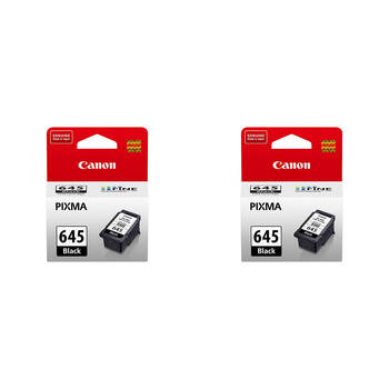 2PK Canon Pixma PG645 Ink Cartridge 180 Page Yield - Black