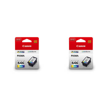 2PK Canon Pixma CL646 Colour Ink Cartridge 180 Page Yield CMY