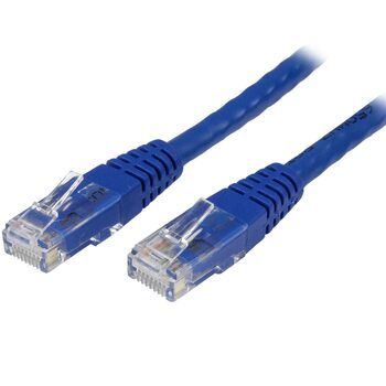 Star Tech 1ft Blue Molded Cat6 UTP Patch Cable - ETL Verified