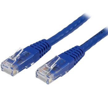 Star Tech 1ft Blue Molded Cat6 UTP Patch Cable - ETL Verified