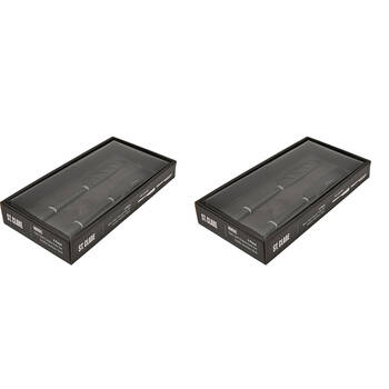 2x 2pc St. Clare Soft/Hard Cheese Knife Set Stainless Steel Durable Matte Black
