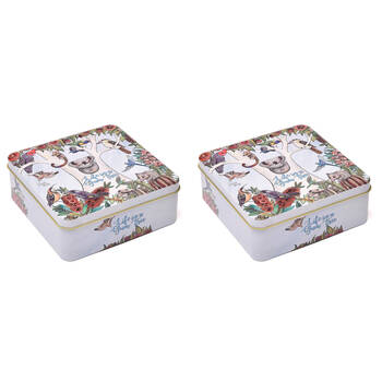 2PK Banksia Red Life in a Gumtree Australia Decorative Tin w/Caramel Fudge 200g