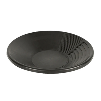 Wildtrak Round 38x8cm Plastic Gold Pan w/ Deep Base - Black