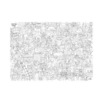ColourAway 100 Arts Large Colouring In Poster Kit Kids Art Set 12y+