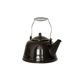 Wildtrak Premium Enamel 2.5L/25cm Kettle Water Boiler - Black