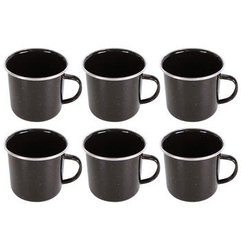 6PK Wildtrak Premium Enamel Mug Useful for Outdoor Camping 10x9cm