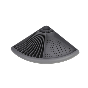 Wildtrak 49cm Dish Corner Rack w/ Drip Tray - Grey