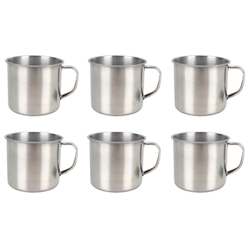6PK Wildtrak Camping Mug Stainless Steel 350Ml Outdoor Camping