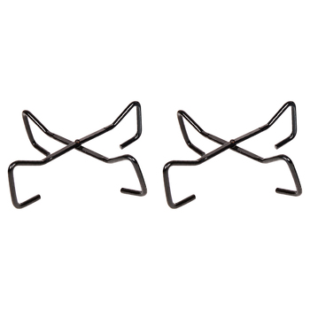 2x Wildtrak Foldable 20cm Metal Outdoor Cooking Base - Black