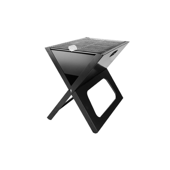 Wildtrak 49.5x40cm Ironside Folding BBQ Firepit w/ Carry Bag - Black