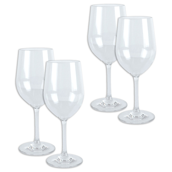 4pc Wildtrak Tritan Plastic Wine Glass 355ml