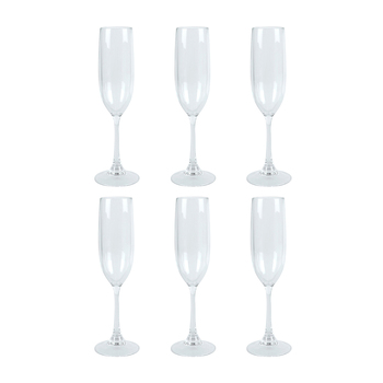6PK Wildtrak Tritan Champagne Flute 145Ml Kitchen Dinnerware Clear