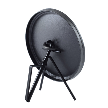 Wildtrak 24cm Steel Stand Holder Storage For Camp Oven Lid - Black