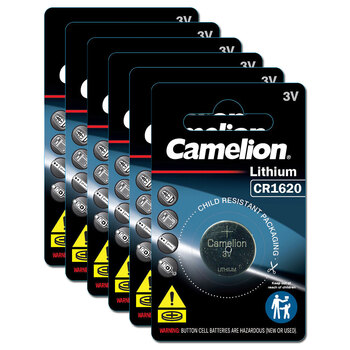 6PK Camelion Lithium 1620 Button Cell 3V Batteries For Calculator/Watch