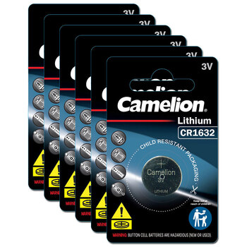 6PK Camelion Lithium 1632 Button Cell 3V Batteries For Calculator/Watch