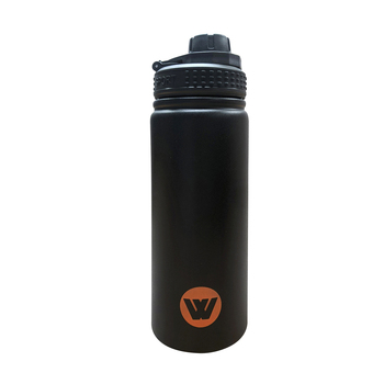 Wildtrak 500ml Insulated Drink Metal Bottle Double Wall - Black