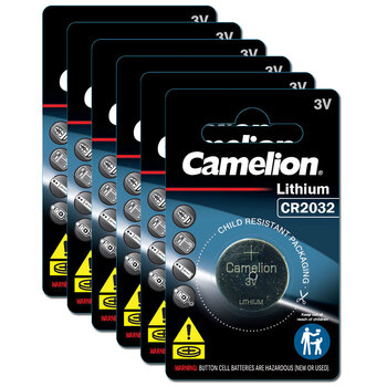 6PK Camelion Lithium CR2032 Button Cell 3V Batteries For Calculator/Watch