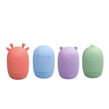 4pc Koala Dream Silicone Safari Splash Animal Pourers - Brights 6M+