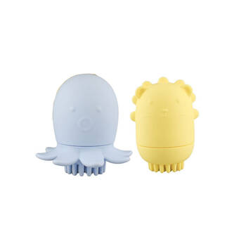 2pc Koala Dream Silicone Animal Bath Shower Brush 6M+