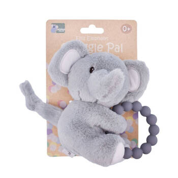 Koala Dream Snuggle Pal Ellis Elephant With Silicone Teething Ring Grey