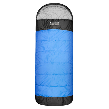 Wildtrak Murray 230x80cm Hooded Sleeping Bag - Blue