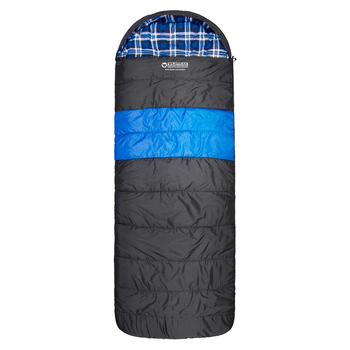 Wildtrak Kalgan 220x80cm Hooded Sleeping Bag - Blue/Black